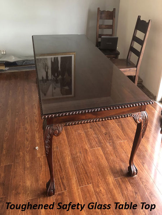 Glass Table top installed on table in Mount Martha